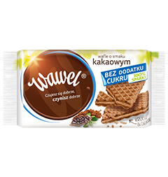 Wafle o smaku kakaowym