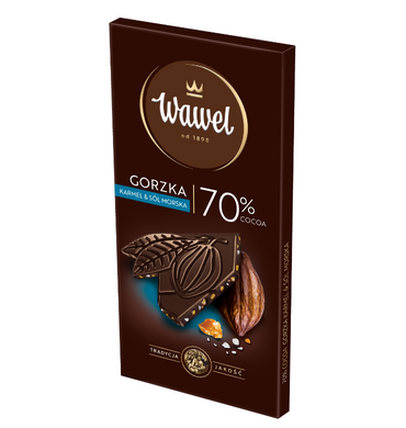 Czekolada Gorzka  70% cocoa Karmel i Sól morska