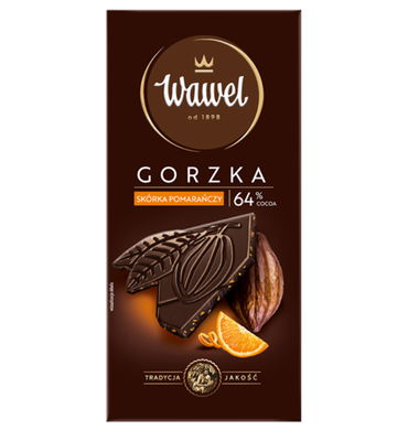 Gorzka ze skórką pomarańczy Premium 64% cocoa